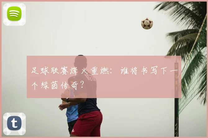 足球联赛烽火重燃:谁将书写下一个绿茵传奇?