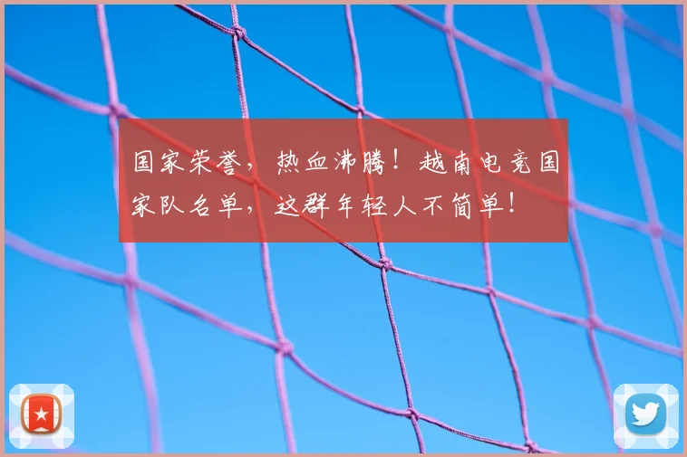 国家荣誉，热血沸腾！越南电竞国家队名单，这群年轻人不简单！